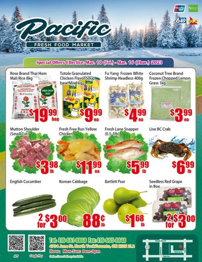 Pacific Fresh Food Market (North York) Flyer March 10 to 16