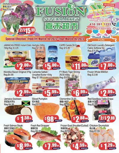 Fusion Supermarket Flyer March 10 to 16