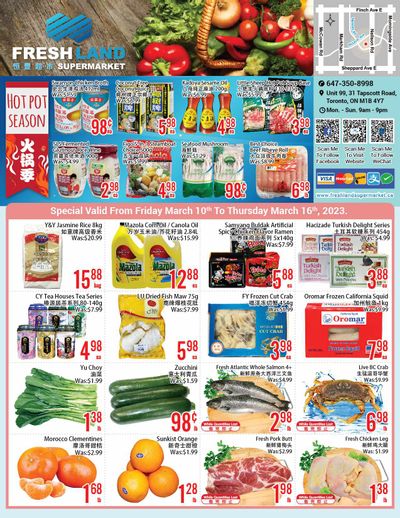 FreshLand Supermarket Flyer March 10 to 16