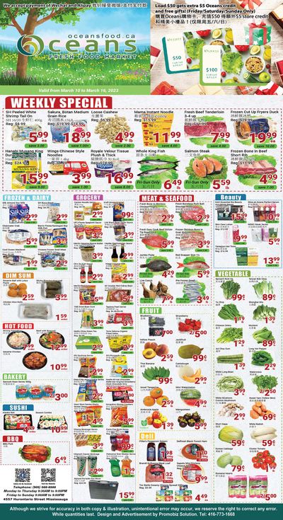 Oceans Fresh Food Market (Mississauga) Flyer March 10 to 16