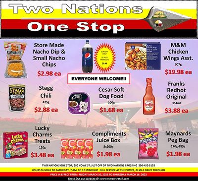 Two Nations One Stop Flyer March 10 to 16