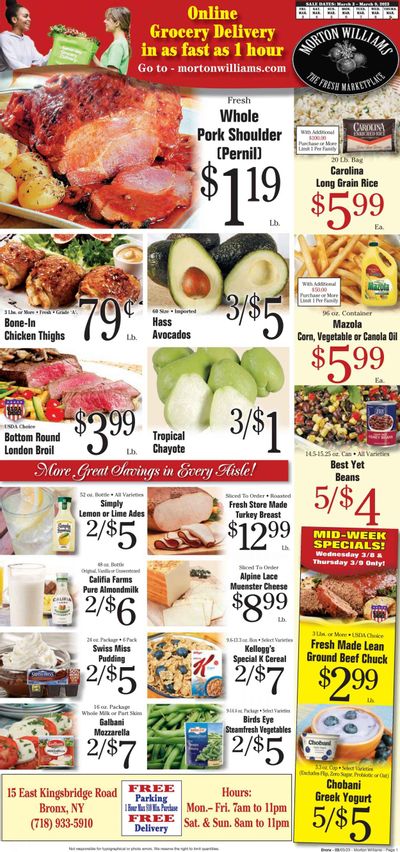 Morton Williams (NY) Weekly Ad Flyer Specials March 3 to March 9, 2023
