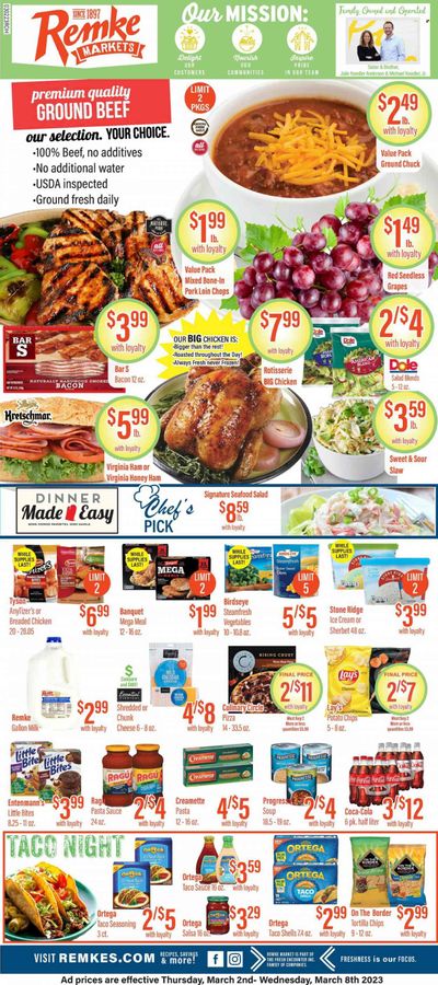 Remke (OH) Weekly Ad Flyer Specials March 2 to March 8, 2023