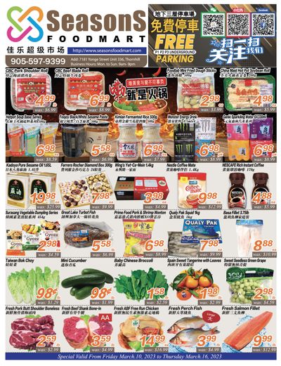 Seasons Food Mart (Thornhill) Flyer March 10 to 16