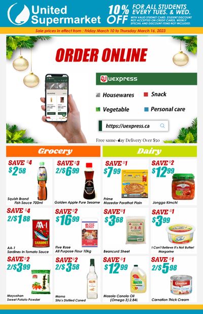 United Supermarket Flyer March 10 to 16
