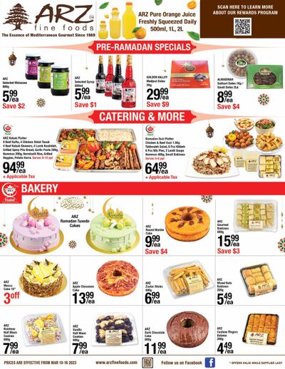 Arz Fine Foods Flyer March 10 to 16