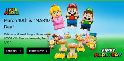 LEGO Canada Mario Day Offers: Save up to 30% off