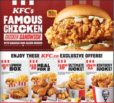 KFC Canada Coupon (Ontario) Valid until April 30