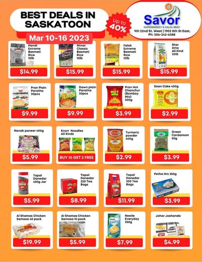 Savor Supermarket Flyer March 10 to 16