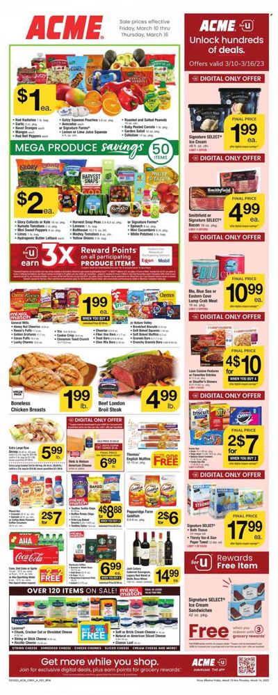 ACME (DE, NJ, NY, PA) Weekly Ad Flyer Specials March 10 to March 16, 2023