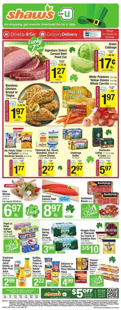 Shaw’s (MA, ME, NH, RI, VT) Weekly Ad Flyer Specials March 10 to March 16, 2023