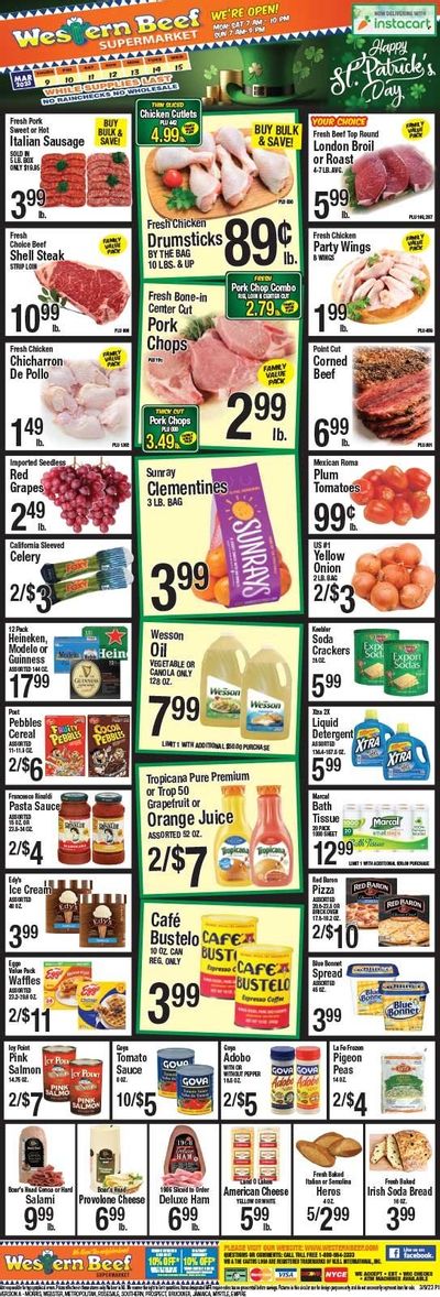 Western Beef (FL, NY) Weekly Ad Flyer Specials March 9 to March 15, 2023