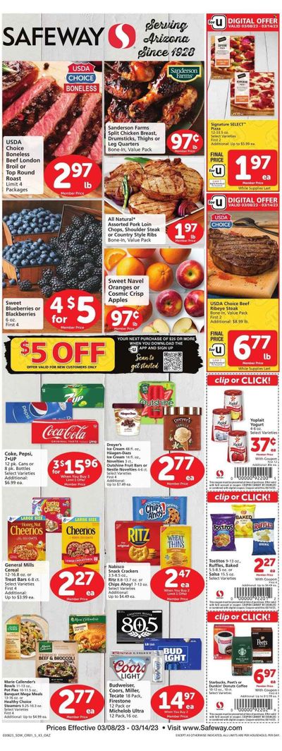 Safeway (AZ) Weekly Ad Flyer Specials March 8 to March 14, 2023