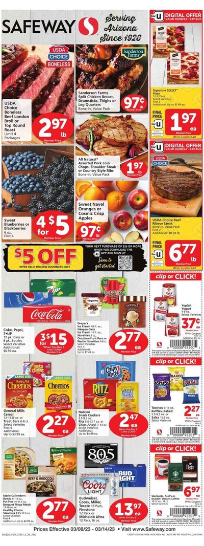 Safeway (AZ) Weekly Ad Flyer Specials March 8 to March 14, 2023