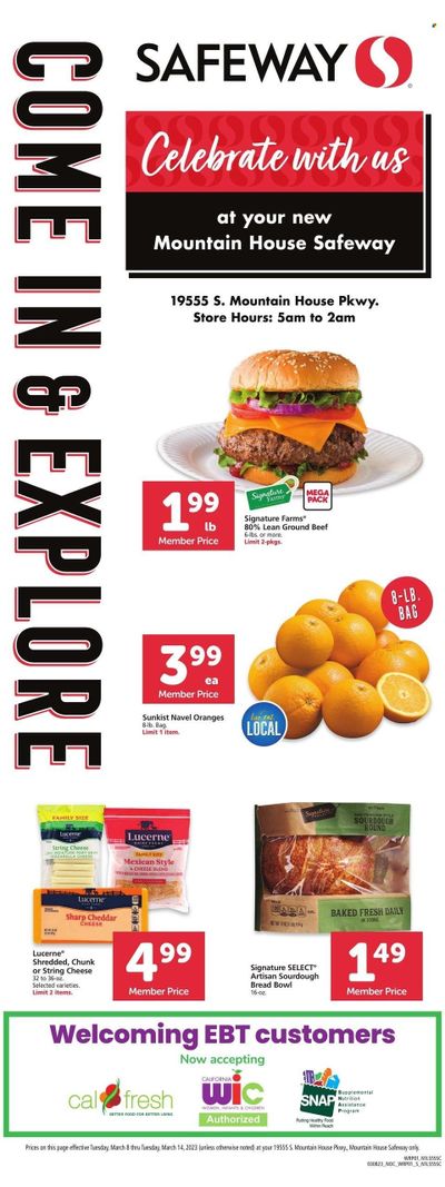 Safeway (CA) Weekly Ad Flyer Specials March 8 to March 14, 2023