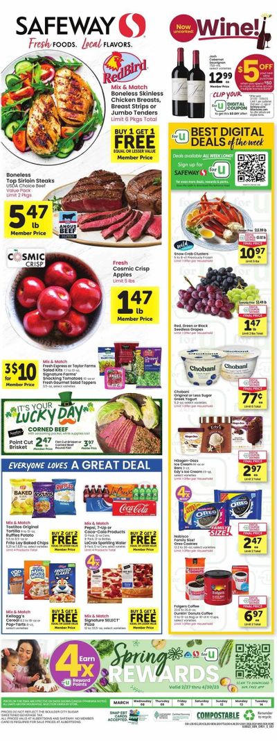 Safeway (CO) Weekly Ad Flyer Specials March 8 to March 14, 2023