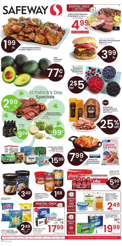 Safeway (CO) Weekly Ad Flyer Specials March 8 to March 14, 2023