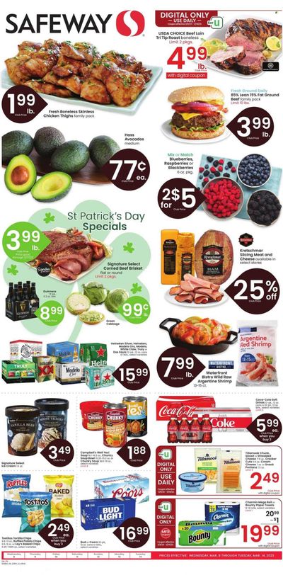 Safeway (MT) Weekly Ad Flyer Specials March 8 to March 14, 2023