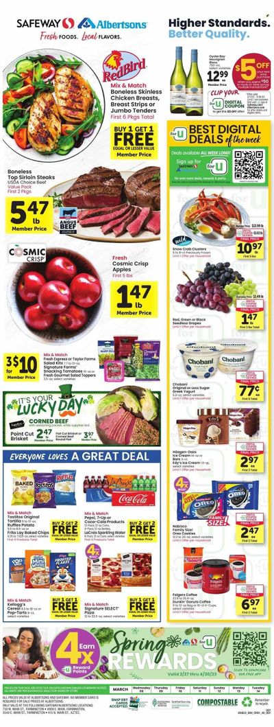 Safeway (NM) Weekly Ad Flyer Specials March 8 to March 14, 2023