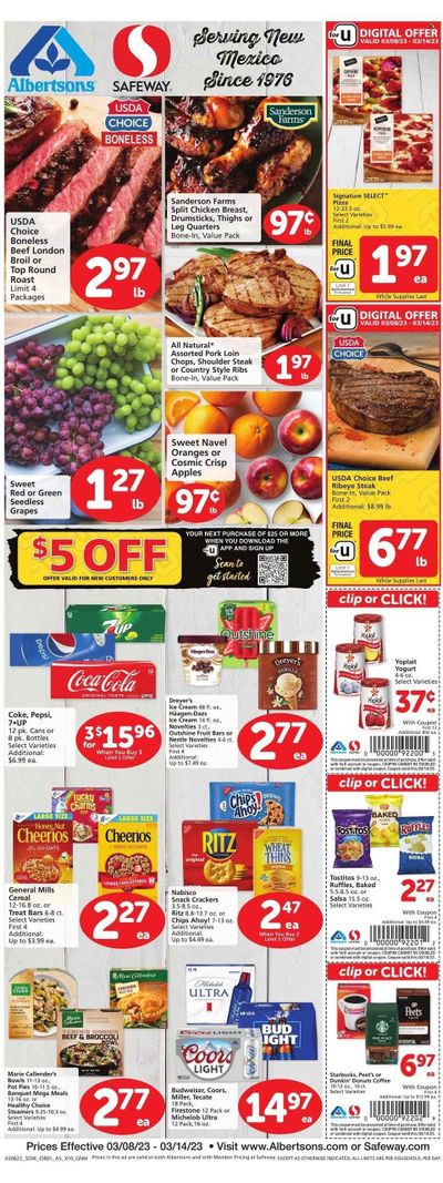 Safeway (NM) Weekly Ad Flyer Specials March 8 to March 14, 2023