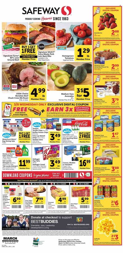 Safeway (HI) Weekly Ad Flyer Specials March 8 to March 14, 2023