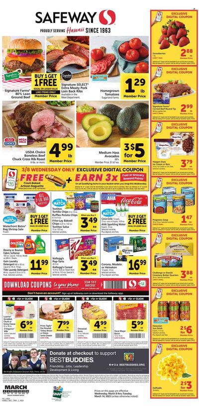 Safeway (HI) Weekly Ad Flyer Specials March 8 to March 14, 2023