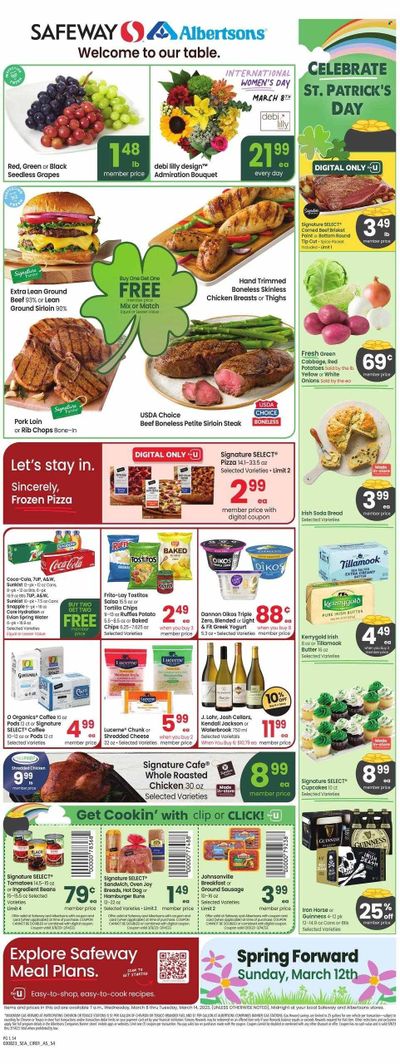 Safeway (ID) Weekly Ad Flyer Specials March 8 to March 14, 2023
