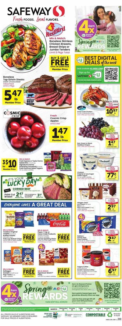 Safeway (WY) Weekly Ad Flyer Specials March 8 to March 14, 2023