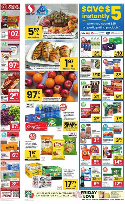 Safeway (OR, WA) Weekly Ad Flyer Specials March 8 to March 14, 2023