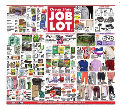 Ocean State Job Lot (CT, MA, ME, NH, NJ, NY, RI, VT) Weekly Ad Flyer Specials March 9 to March 15, 2023