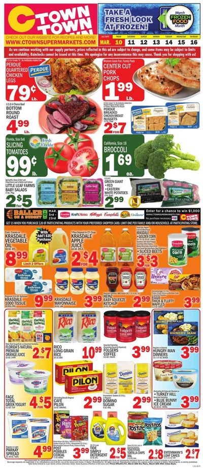 C-Town (CT, FL, MA, NJ, NY, PA) Weekly Ad Flyer Specials March 10 to March 16, 2023