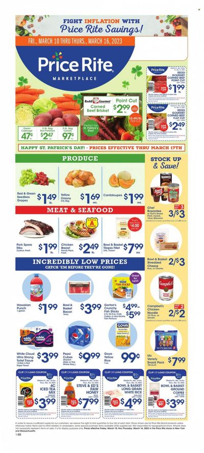 Price Rite (CT, MA, MD, NH, NJ, NY, PA, RI) Weekly Ad Flyer Specials March 10 to March 16, 2023