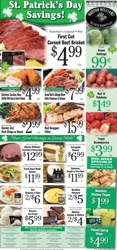 Morton Williams (NY) Weekly Ad Flyer Specials March 10 to March 16, 2023
