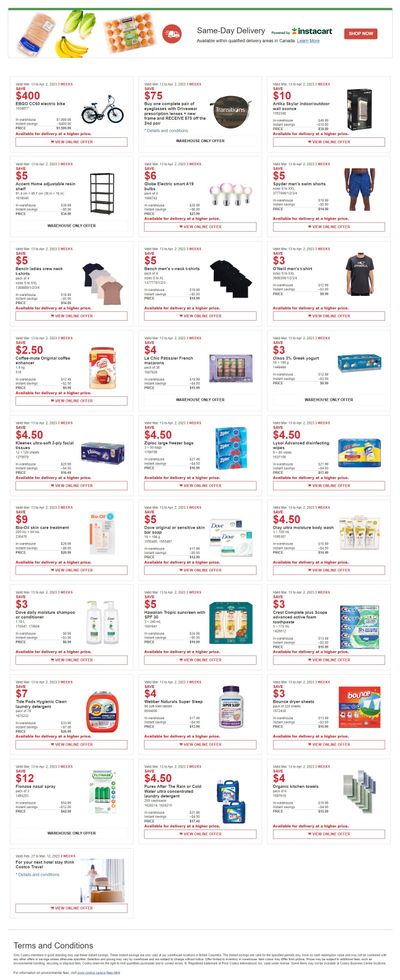 Costco (BC, AB, SK & MB) Weekly Savings March 13 to April 2