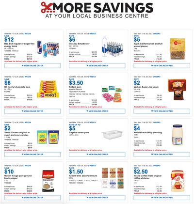 Costco Canada Business Centre Instant Savings Coupons / Flyer, until March 26