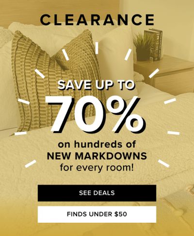 Linen Chest Canada Clearance Sale: Save 30% – 70% OFF Many Items + Up to 70% OFF Sale