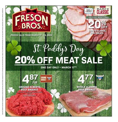Freson Bros. Flyer March 17 to 23