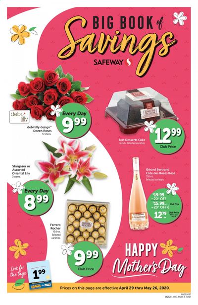 Safeway Weekly Ad & Flyer April 29 to May 26