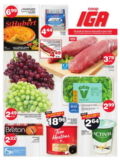 Coop IGA Flyer March 16 to 22