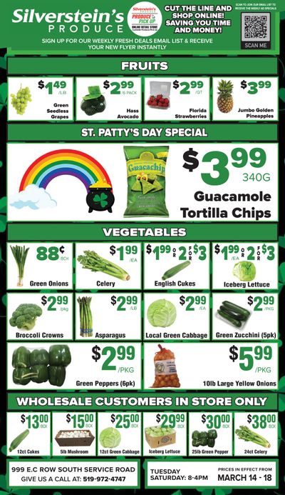 Silverstein's Produce Flyer March 14 to 18