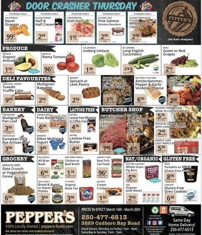 Pepper's Foods Flyer March 14 to 20