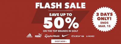Golf Town Canada Flash Sale: Save Up to 50% OFF Top Brands in Golf Today Only!