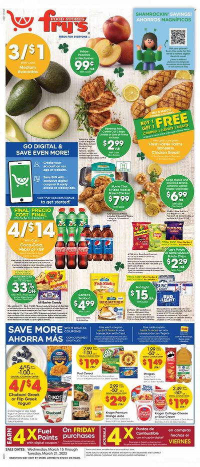 Fry’s (AZ) Weekly Ad Flyer Specials March 15 to March 21, 2023