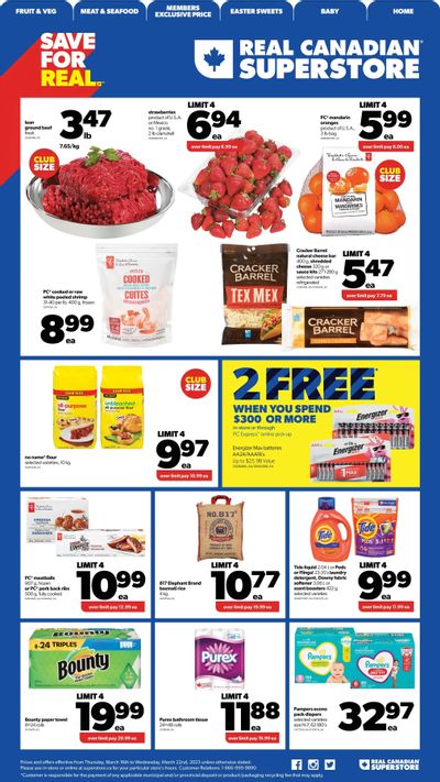 Real Canadian Superstore (West) Flyer March 16 to 22