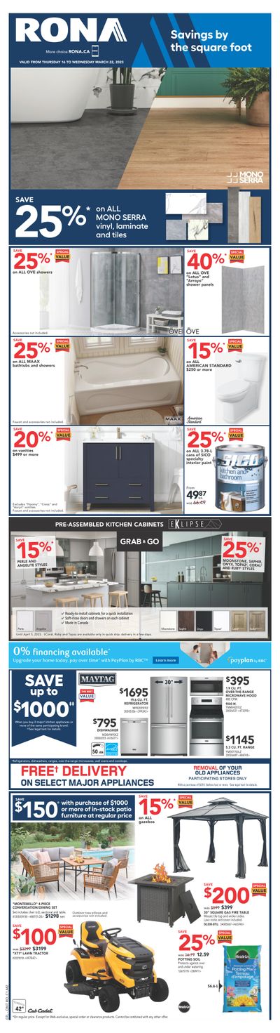 Rona (ON) Flyer March 16 to 22