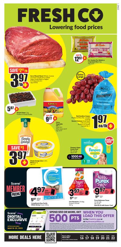 FreshCo (West) Flyer March 16 to 22