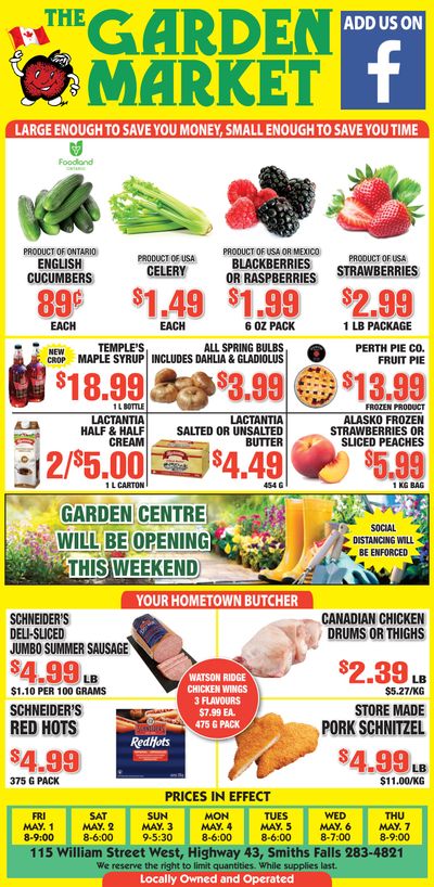 The Garden Market Flyer May 1 to 7