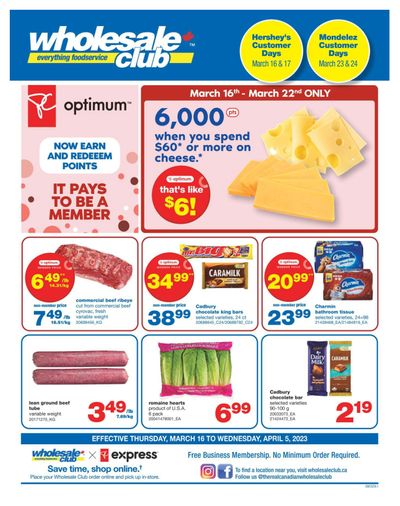 Wholesale Club (ON) Flyer March 16 to April 5