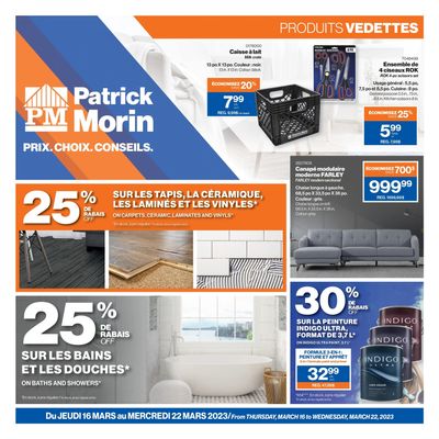 Patrick Morin Flyer March 16 to 22