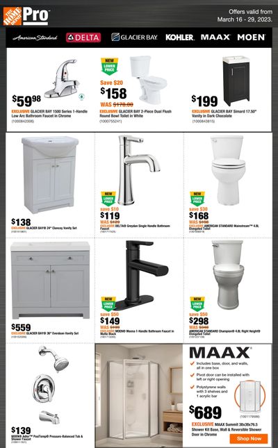 Home Depot Pro Flyer March 16 to 29